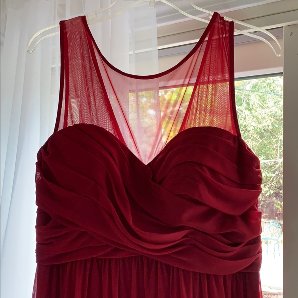 Cherry Red Bridesmaid Dress